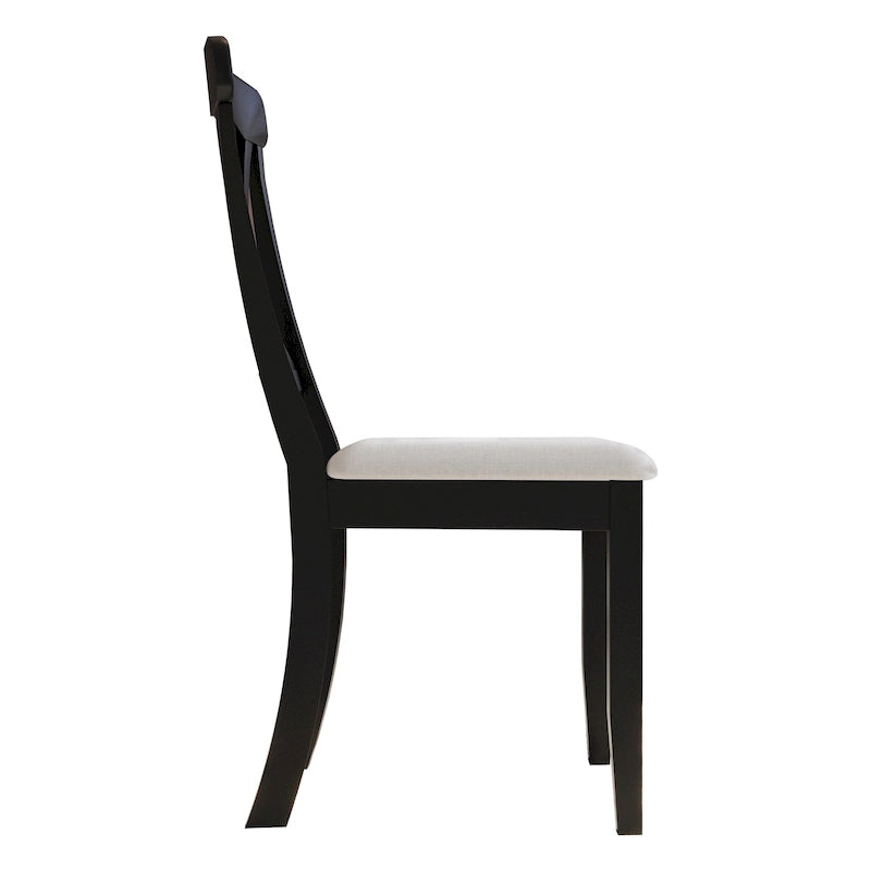 Farmhouse Style Wooden Dining Chairs (Set of 2)