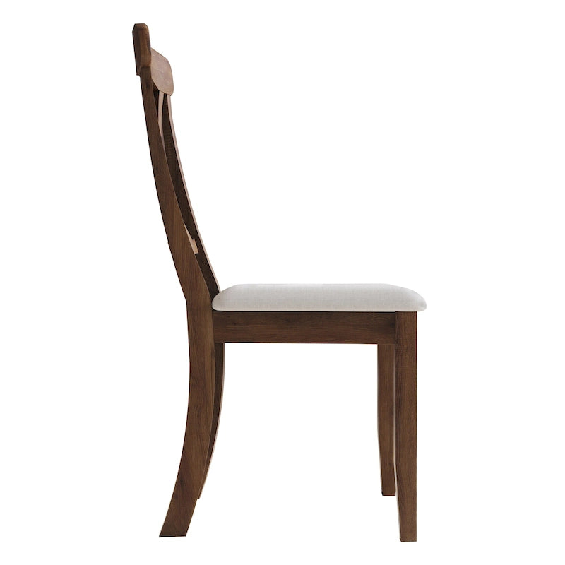 Farmhouse Style Wooden Dining Chairs (Set of 2)