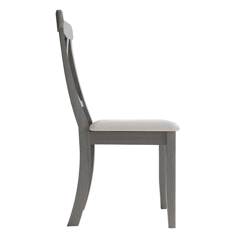 Farmhouse Style Wooden Dining Chairs (Set of 2)