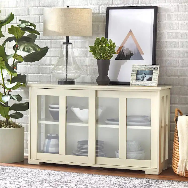 Sliding Glass Door Stackable China Cabinet