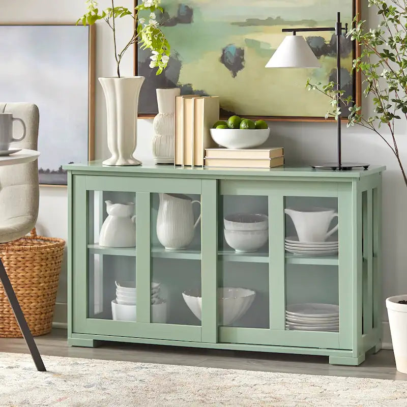 Sliding Glass Door Stackable China Cabinet