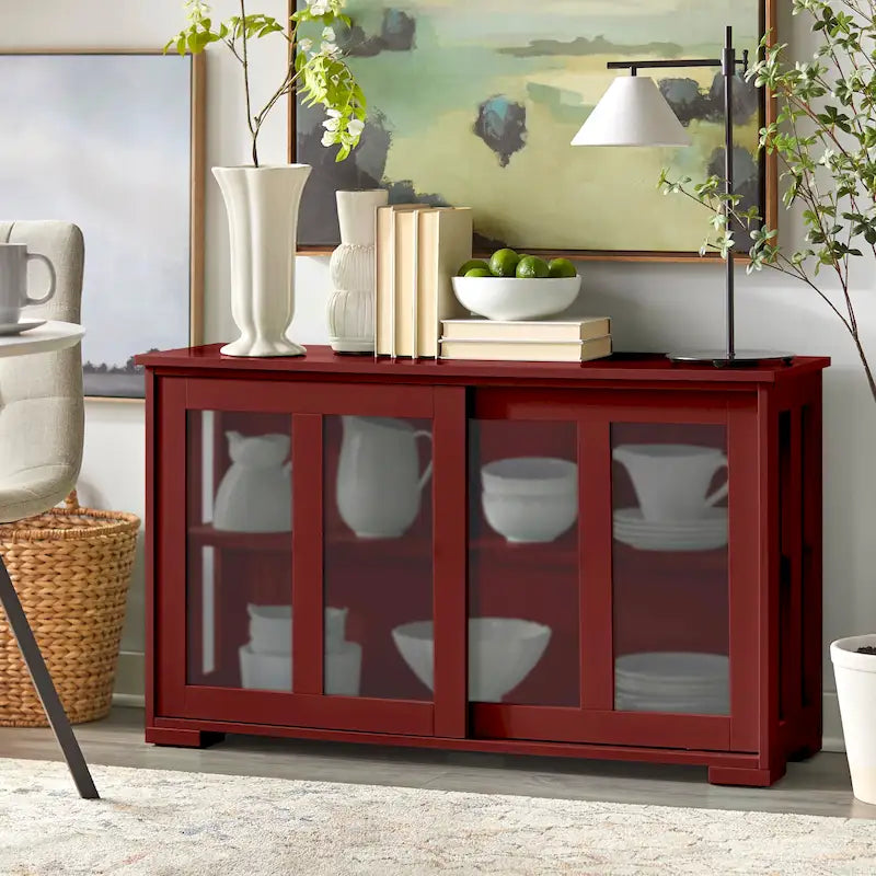Sliding Glass Door Stackable China Cabinet