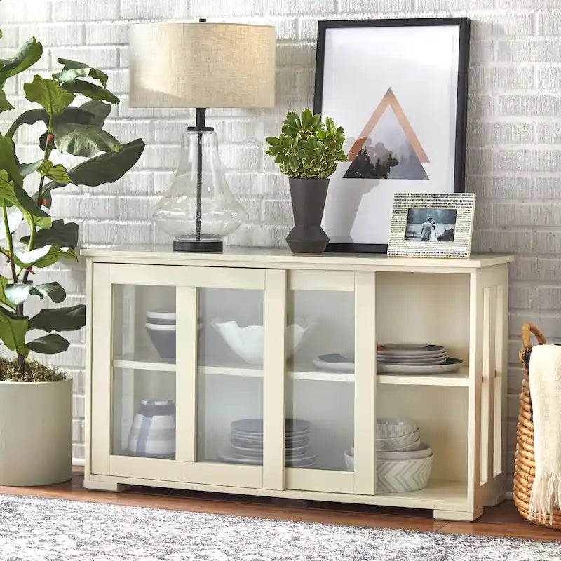 Sliding Glass Door Stackable China Cabinet