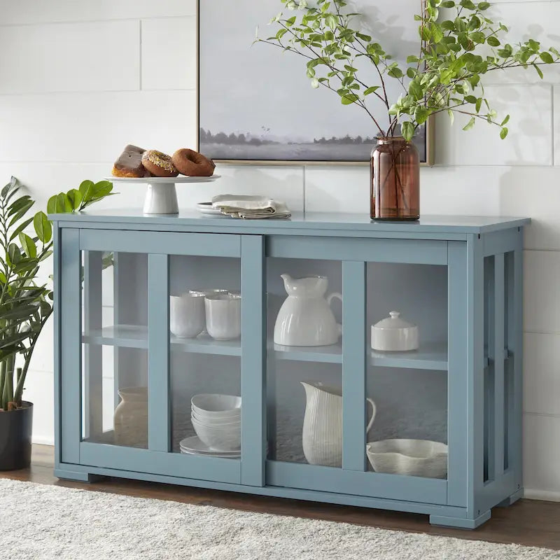 Sliding Glass Door Stackable China Cabinet