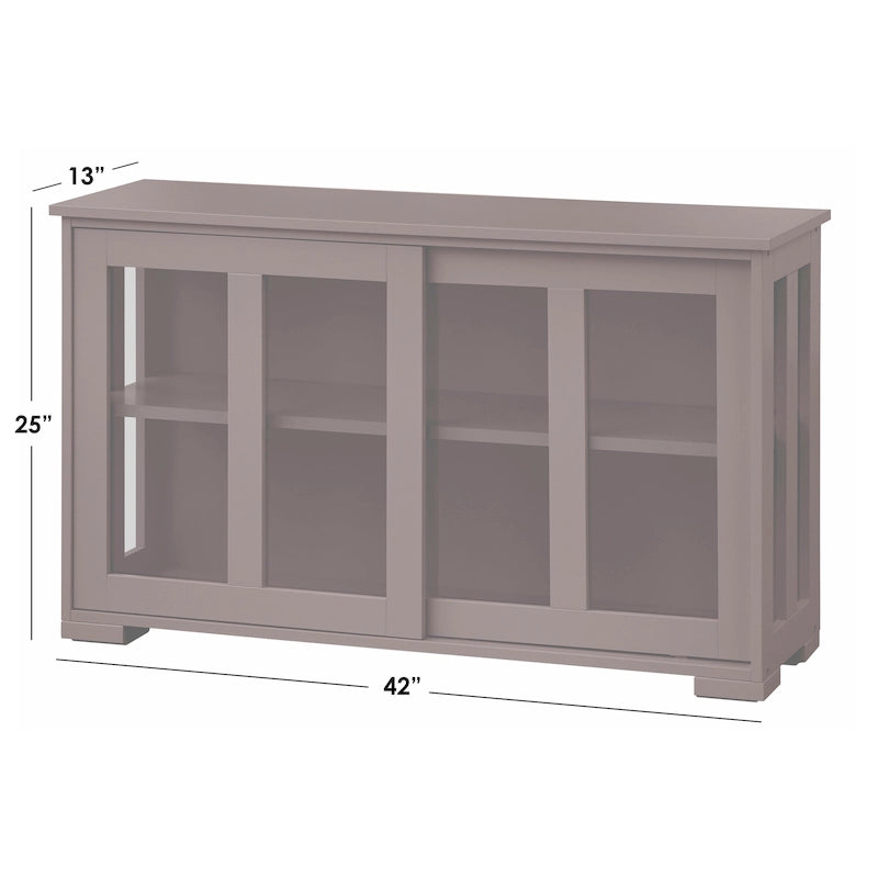Sliding Glass Door Stackable China Cabinet