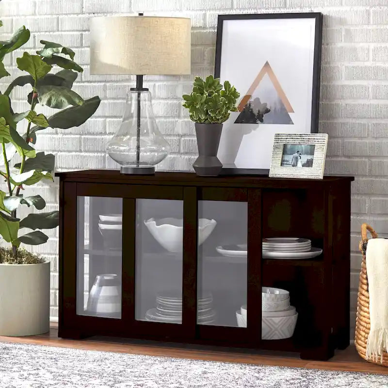 Sliding Glass Door Stackable China Cabinet
