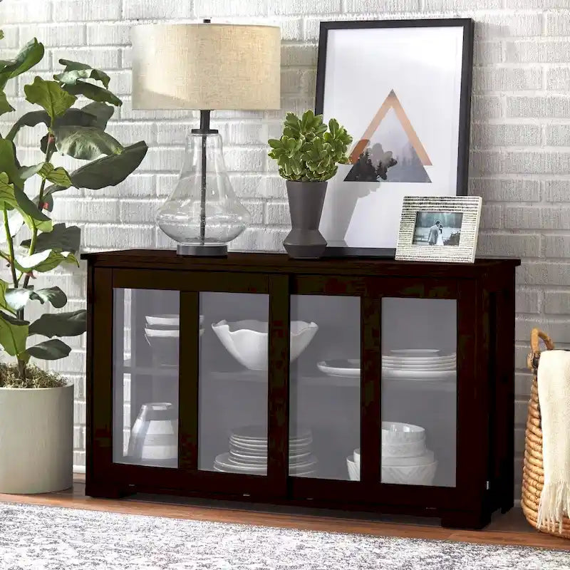 Sliding Glass Door Stackable China Cabinet