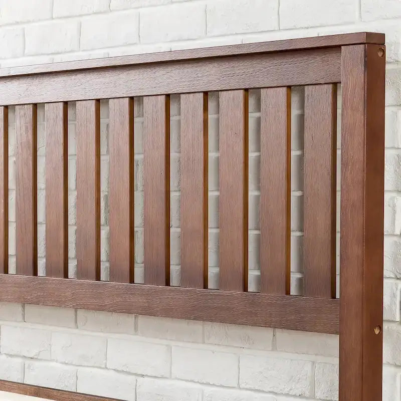 Antique Espresso Solid Wood Platform Bed