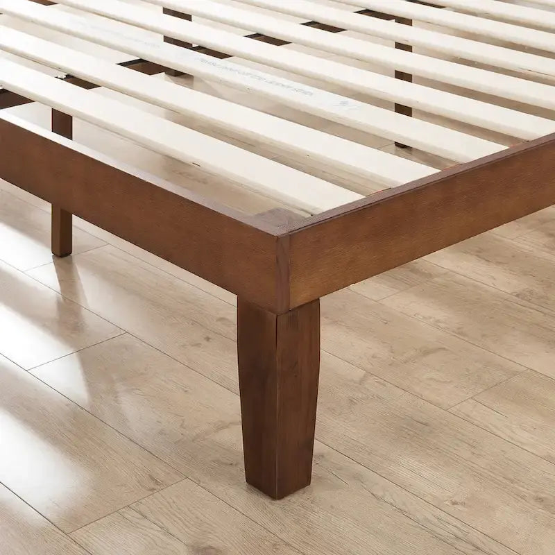 Antique Espresso Solid Wood Platform Bed