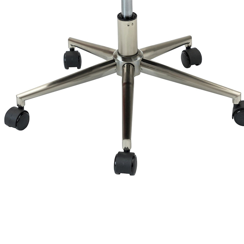 Modern Vegan Leather Height-adjustable Office Chair with 5 Wheels