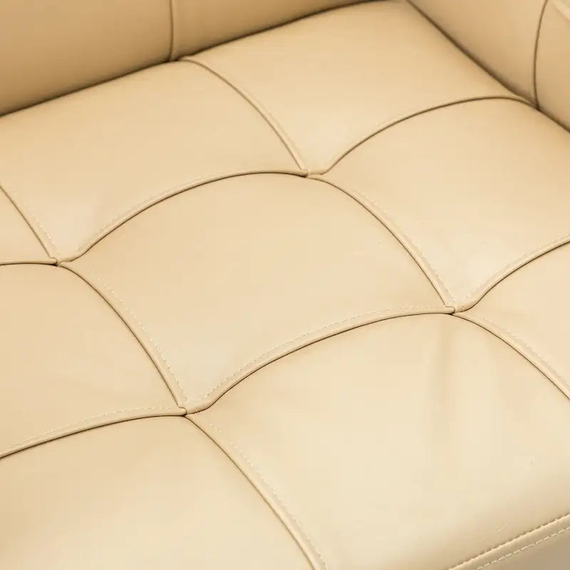 Modern Vegan Leather Height-adjustable Office Chair with 5 Wheels