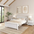 Classic Real Wood Queen Platform Bed