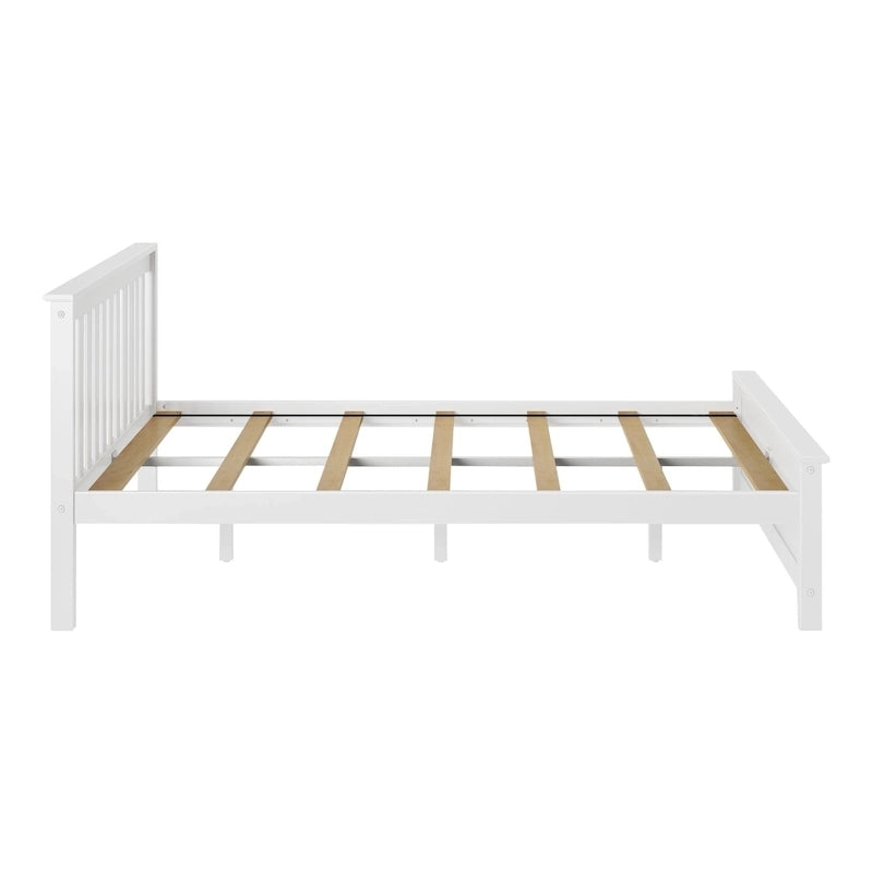 Classic Real Wood Queen Platform Bed