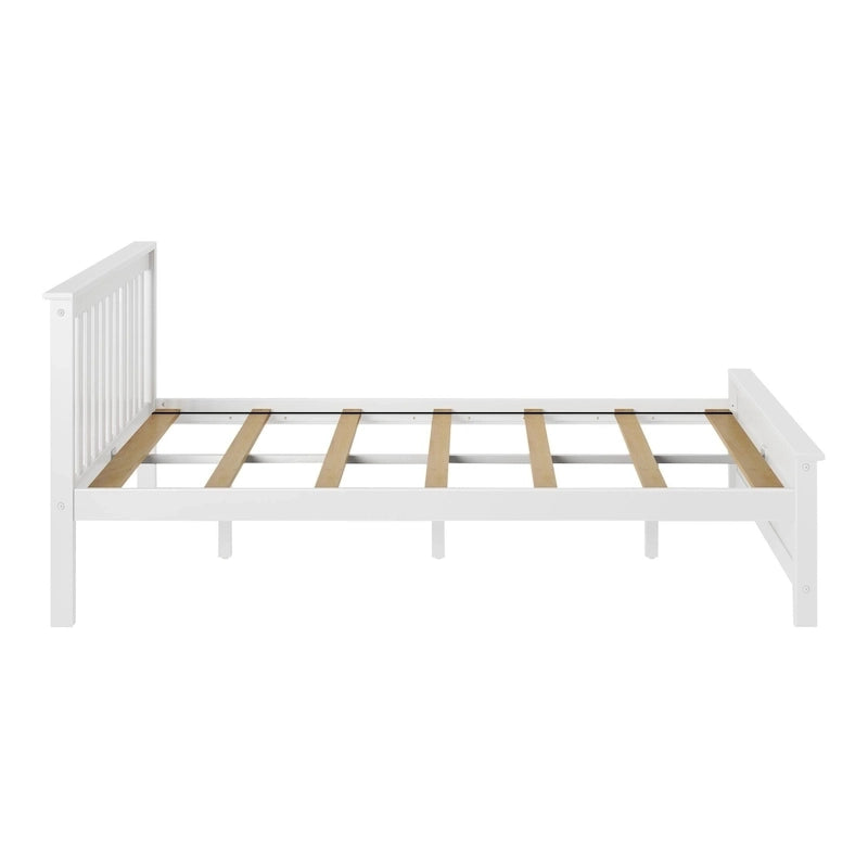 Classic Real Wood Queen Platform Bed
