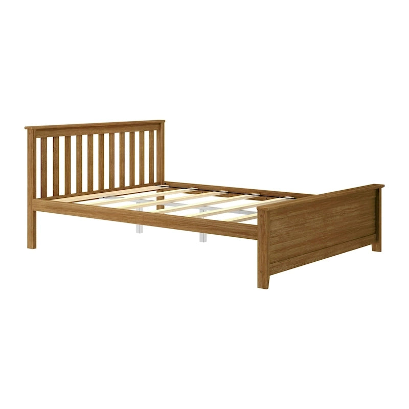 Classic Real Wood Queen Platform Bed