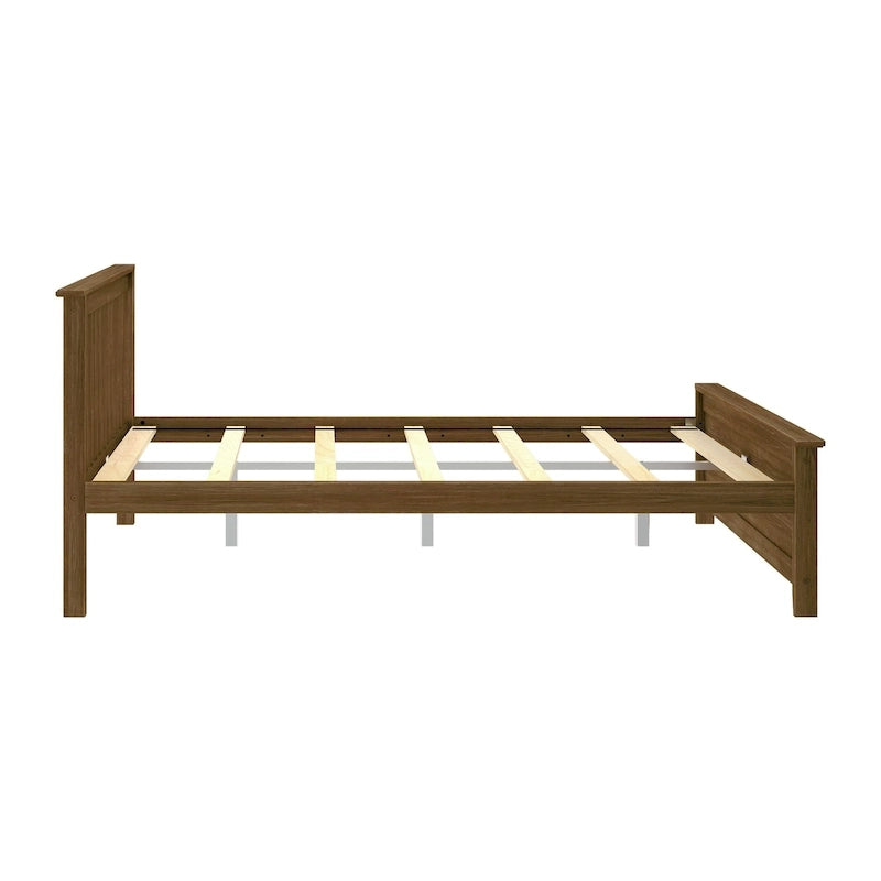 Classic Real Wood Queen Platform Bed