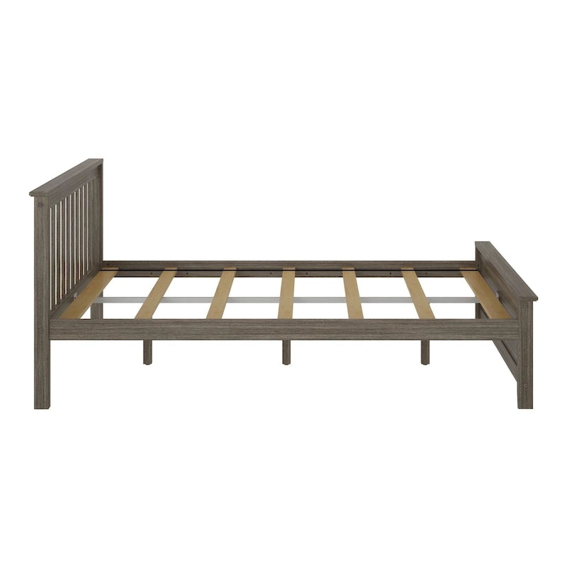 Classic Real Wood Queen Platform Bed