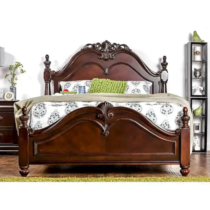 Cherry Solid Wood Four Poster Bed