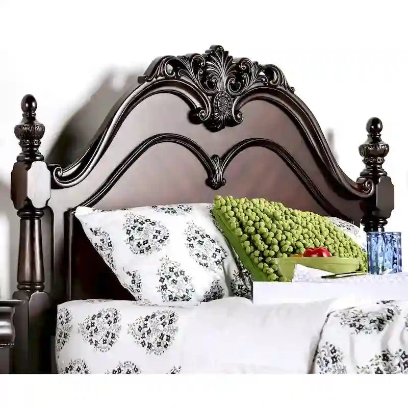 Cherry Solid Wood Four Poster Bed
