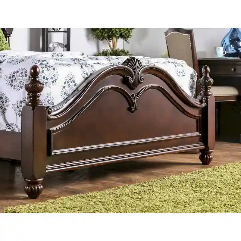 Cherry Solid Wood Four Poster Bed