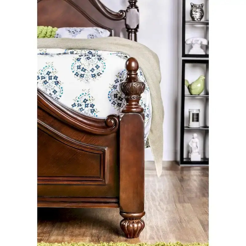 Cherry Solid Wood Four Poster Bed