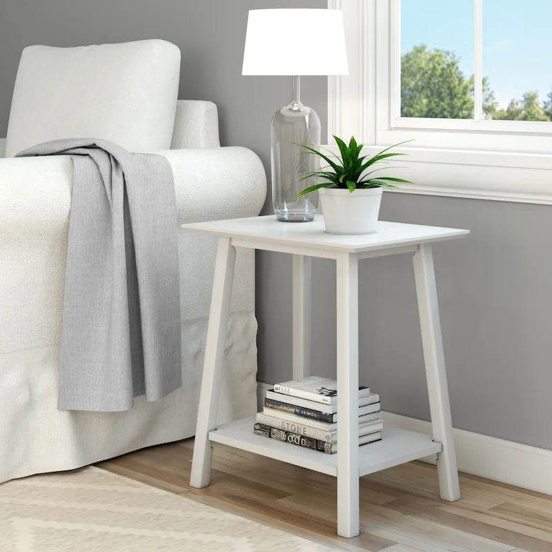 Mid-Century Modern Accent End Table - 23L x 16.25W x 25.5H