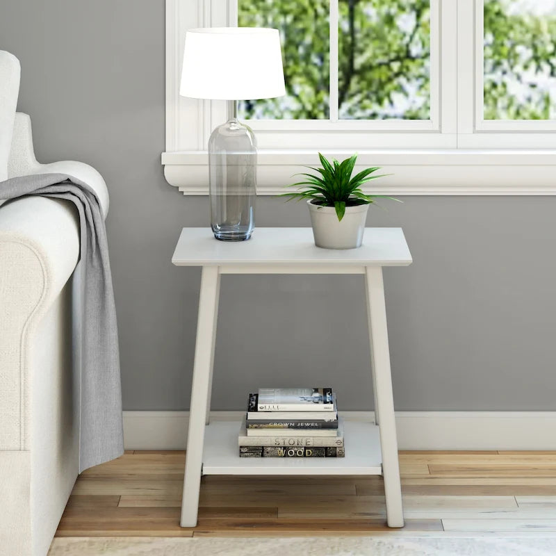 Mid-Century Modern Accent End Table - 23L x 16.25W x 25.5H