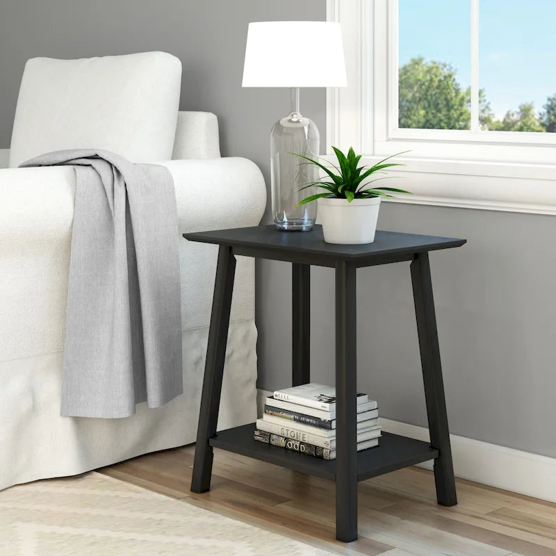 Mid-Century Modern Accent End Table - 23L x 16.25W x 25.5H