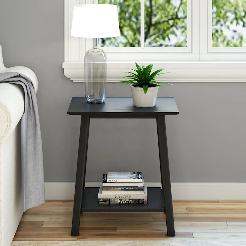 Mid-Century Modern Accent End Table - 23L x 16.25W x 25.5H
