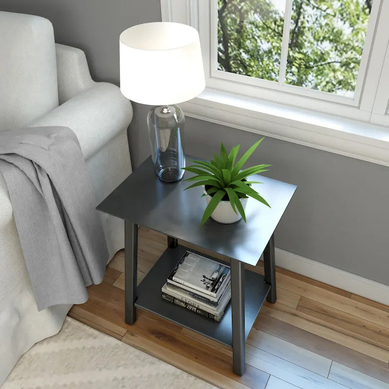 Mid-Century Modern Accent End Table - 23L x 16.25W x 25.5H