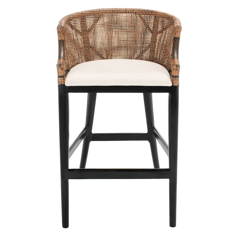 Rattan 30-inch Bar Stool - 22.3W x 20.5L x 39H