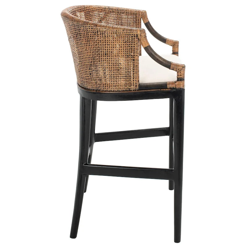 Rattan 30-inch Bar Stool - 22.3W x 20.5L x 39H