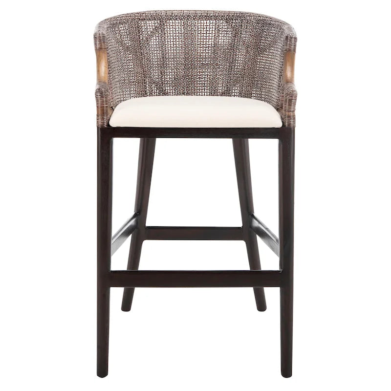 Rattan 30-inch Bar Stool - 22.3W x 20.5L x 39H