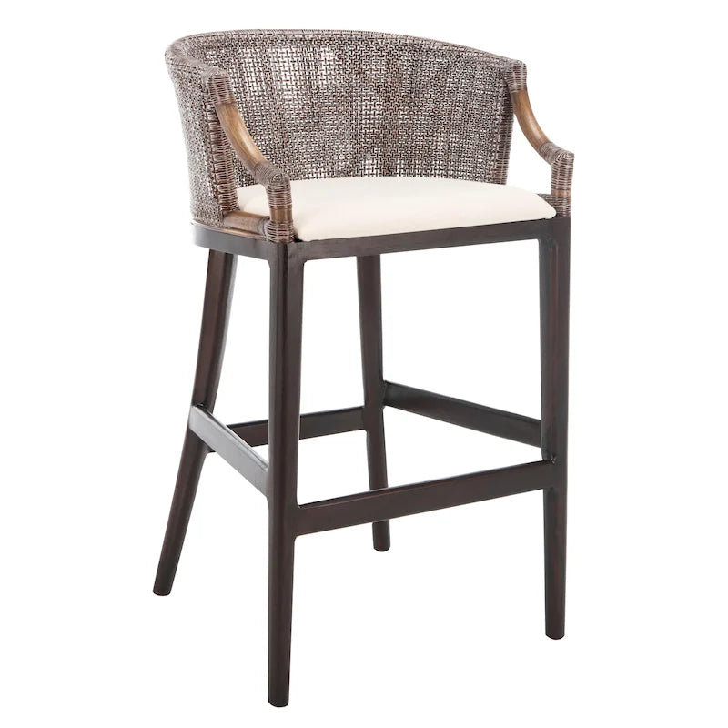 Rattan 30-inch Bar Stool - 22.3W x 20.5L x 39H