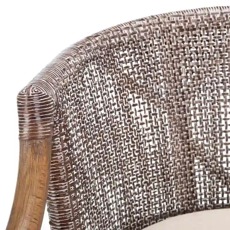 Rattan 30-inch Bar Stool - 22.3W x 20.5L x 39H