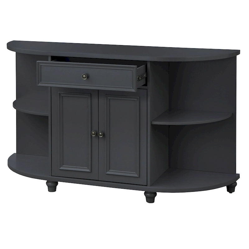 Farmhouse Buffet/Sideboard with Curved Front Design