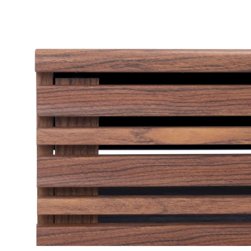 Mid-Century 1-Shelf Walnut Coffee Table - 46W x 23D x 16H