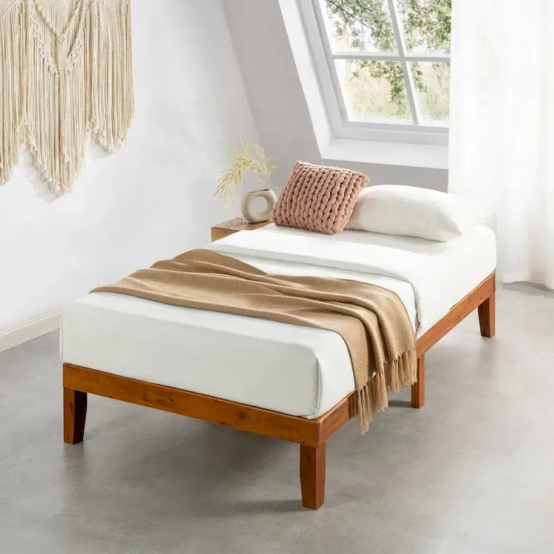 12 Classic Solid Wood Platform Bed Frame