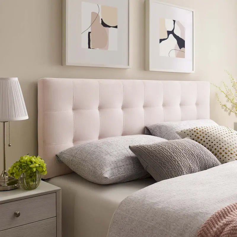 Queen-size Biscuit Tufted Velvet Headboard
