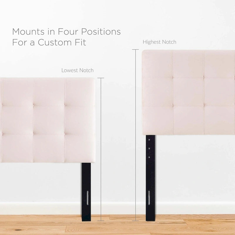 Queen-size Biscuit Tufted Velvet Headboard