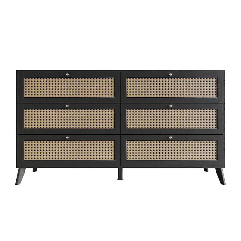 Mid-Century Modern Black Dresser