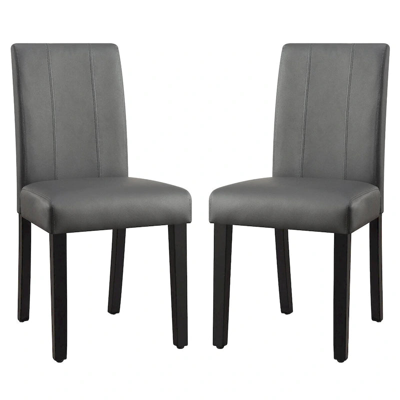 Faux Leather Upholstered Dining Chair (Set of 2)