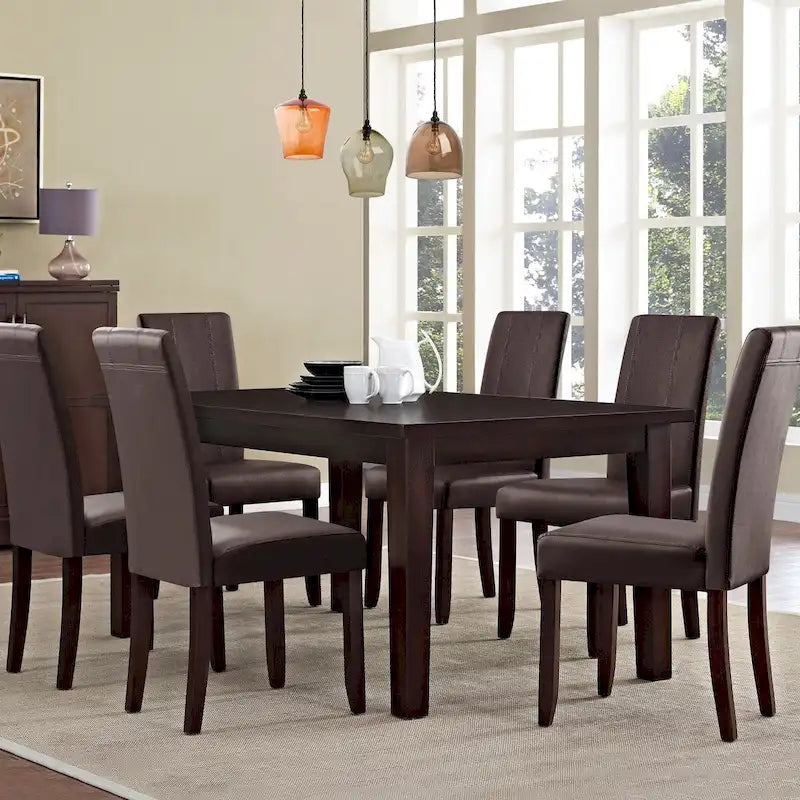 Faux Leather Upholstered Dining Chair (Set of 2)
