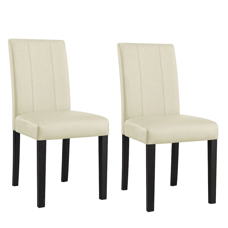 Faux Leather Upholstered Dining Chair (Set of 2)