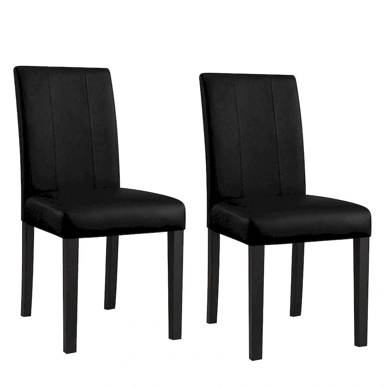 Faux Leather Upholstered Dining Chair (Set of 2)