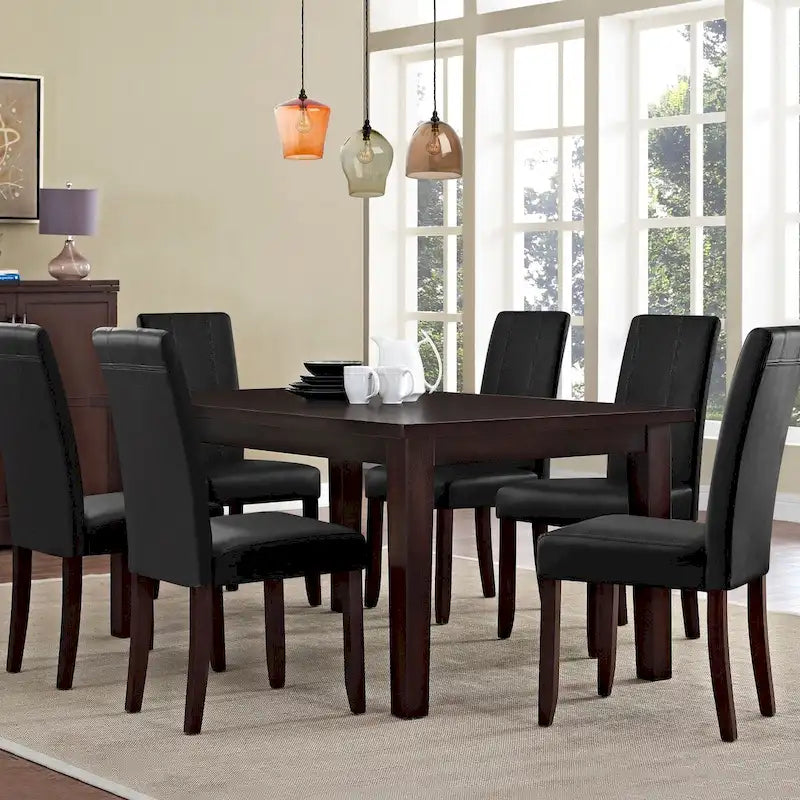 Faux Leather Upholstered Dining Chair (Set of 2)