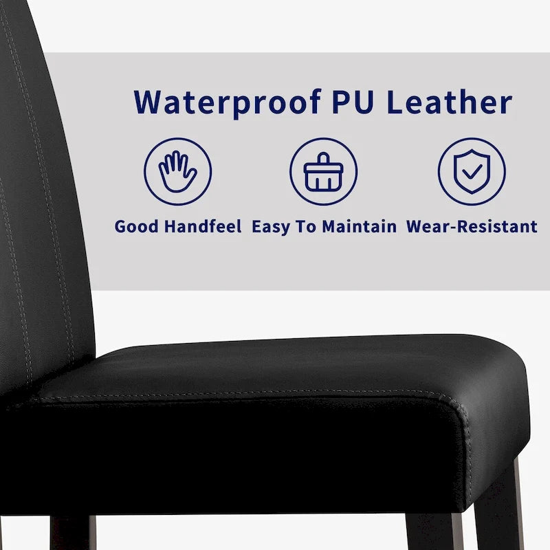 Faux Leather Upholstered Dining Chair (Set of 2)