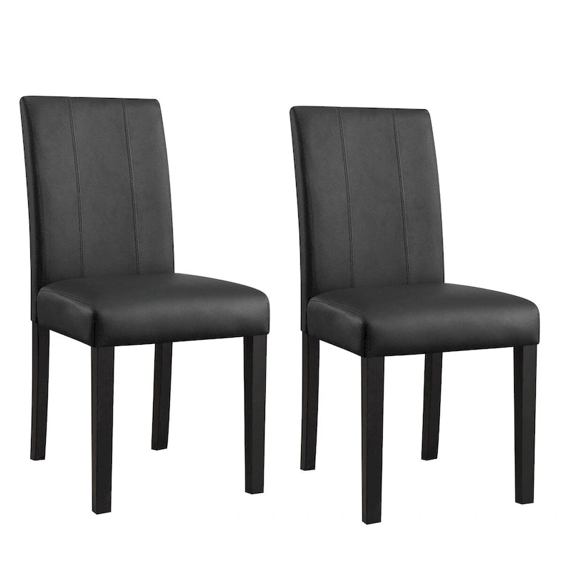 Faux Leather Upholstered Dining Chair (Set of 2)