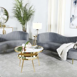 Sophia Upholstered Channel Tufted Sofa