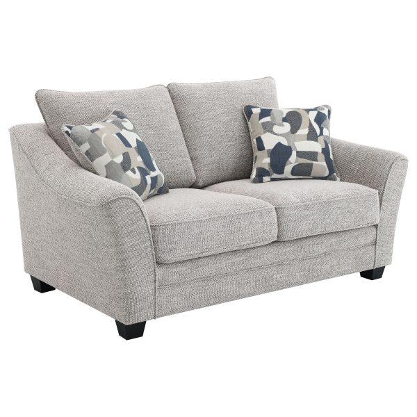 Tomkins Boucle Upholstered Sofa Set Light Grey - Image 2